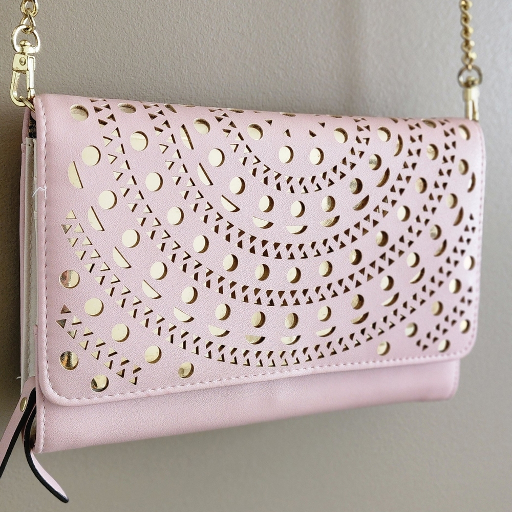 Max studio faux leather cut out crossbody